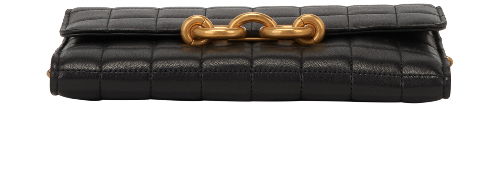 Saint Laurent Maillon Wallet On Chain, &pound;550, Handbags, Black, Leather, Top view